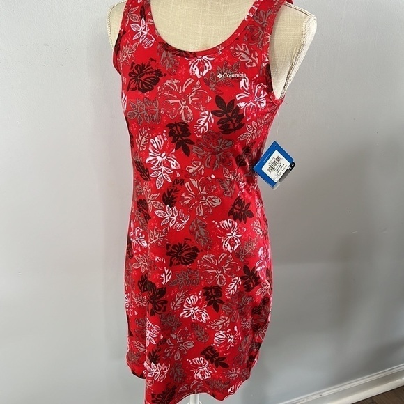 Columbia Midway Bay Floral Fitted Stretch Tennis Dress size XS NWT Activewear - Picture 8 of 8